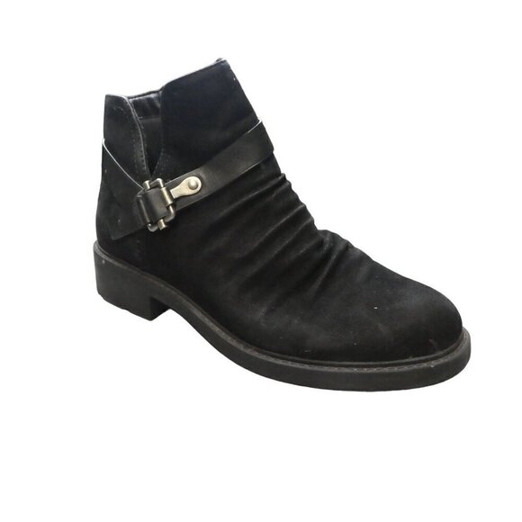 Baretraps Chrisa Black Moto Ankle Boots Womens 8 - Picture 1 of 12